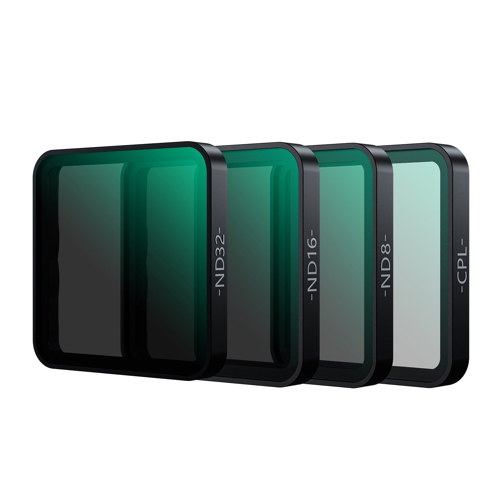 TELESIN filter set for Insta360 Ace Pro and Ace Pro 2 with CPL and ND8 ND16 ND32 filters on white background