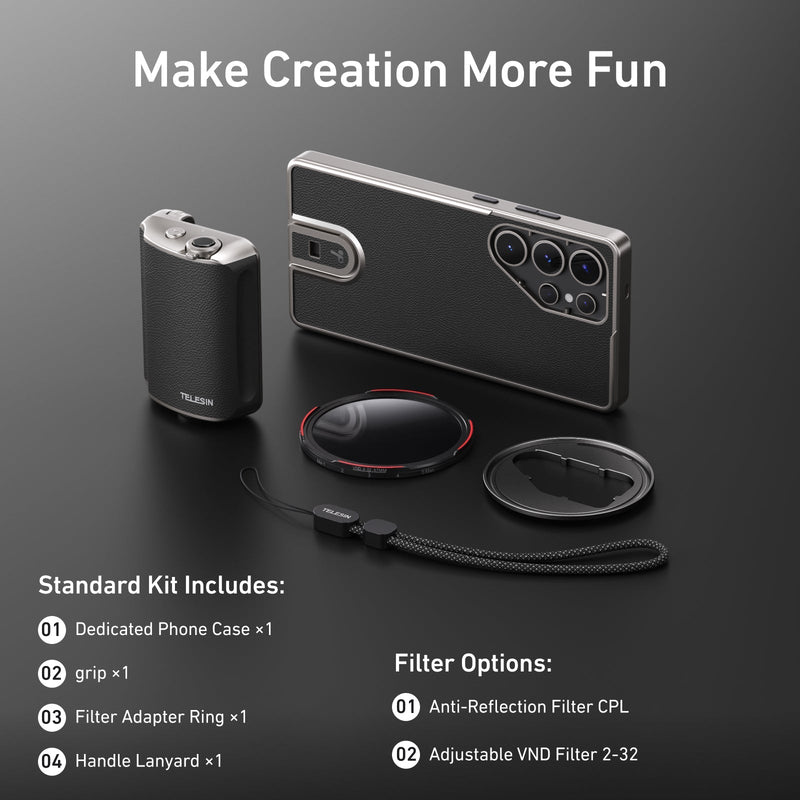 FunShot MasterGrip for Galaxy S25 Ultra（ filter set） telesinstore