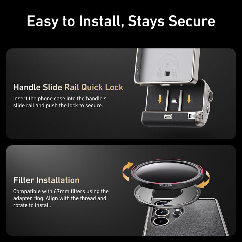 FunShot MasterGrip for Galaxy S25 Ultra（ filter set） telesinstore