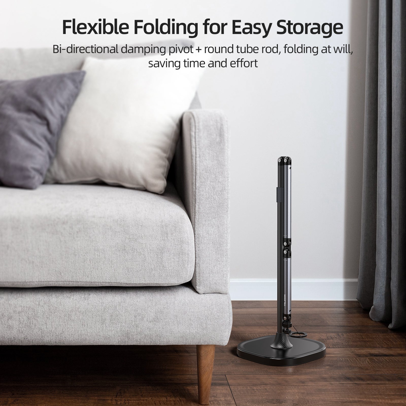TELESIN mobile video/live shooting magnetic floor  stand telesinstore