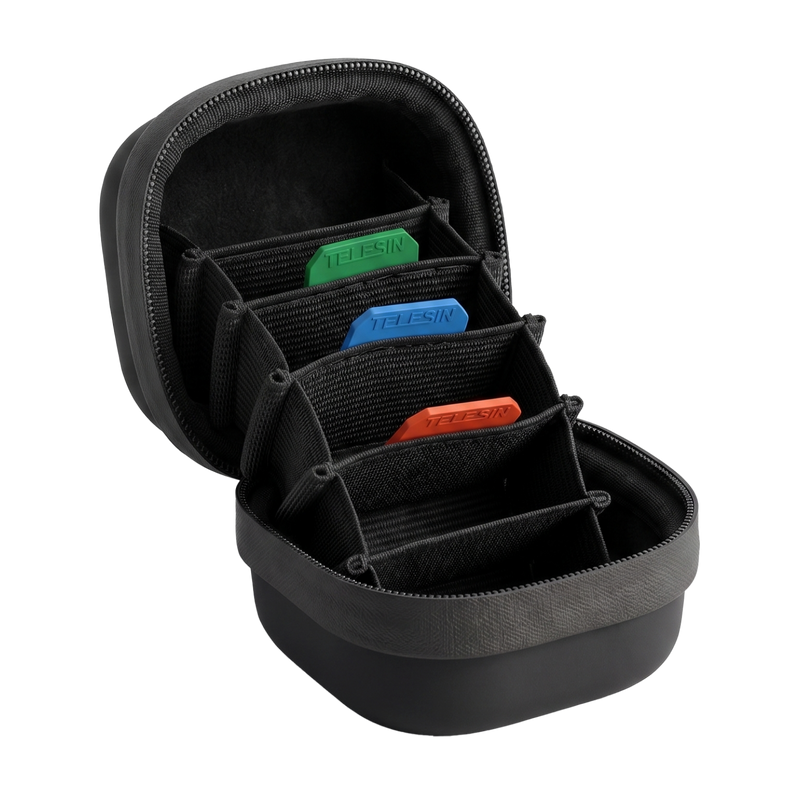 Telesin Lens Filter Case for Action Camera(Black)