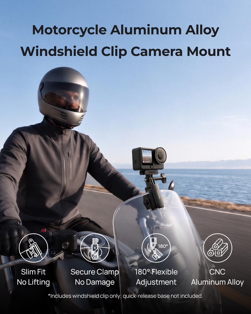 Telesin Motorcycle Windshield Camera Mount