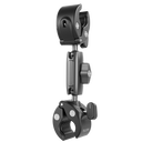 Abrazadera de tubo de doble cabeza tipo cangrejo TELESIN para bicicleta/moto