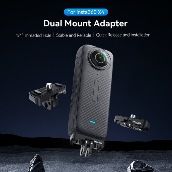 Telesin Dual Mount Adapter For Insta360 X4 telesinstore