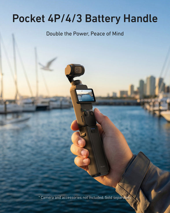 Telesin Battery Handle for DJI Osmo Pocket 4P/4/3