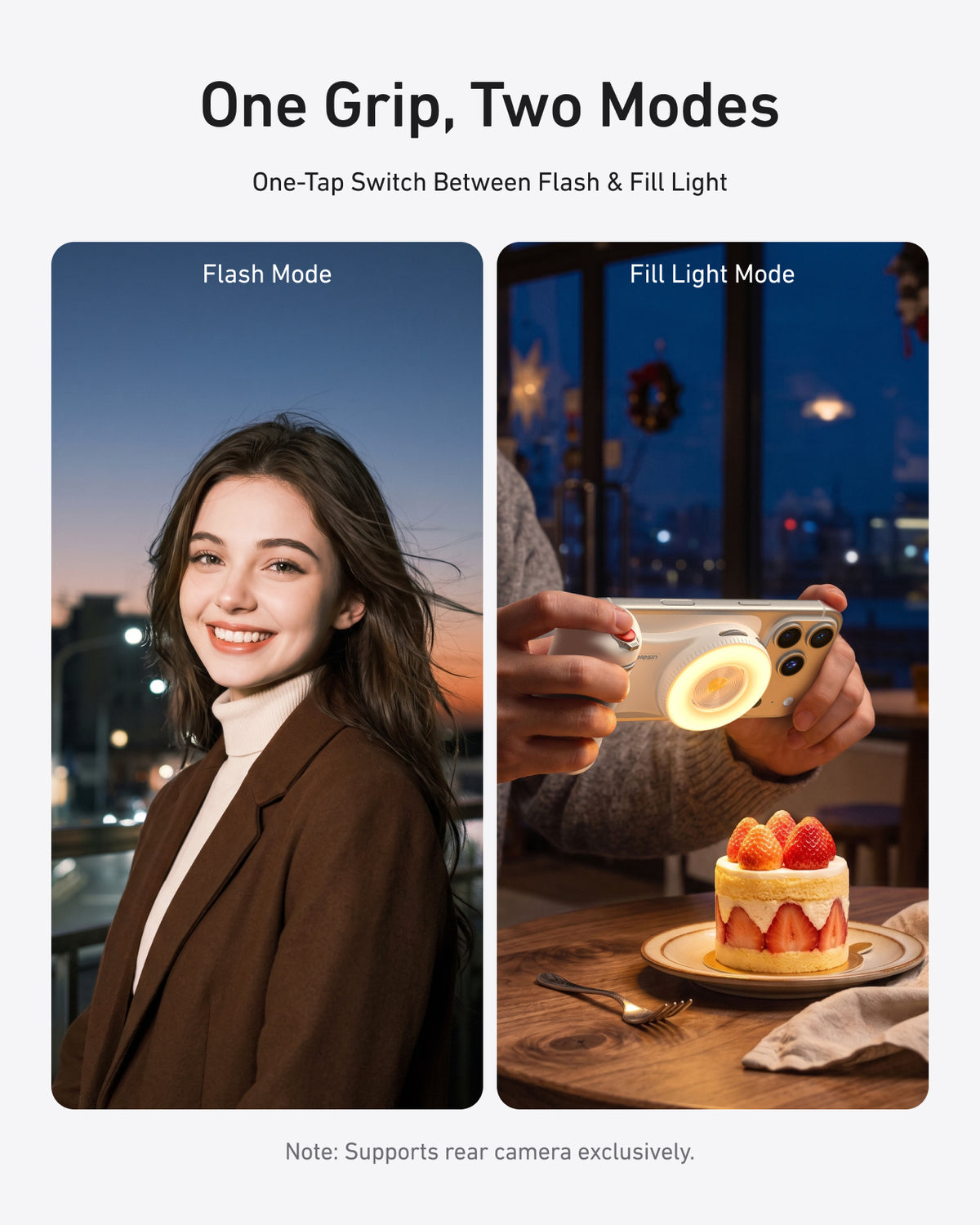 Telesin Fill-Light Selfie Handle for Smartphones