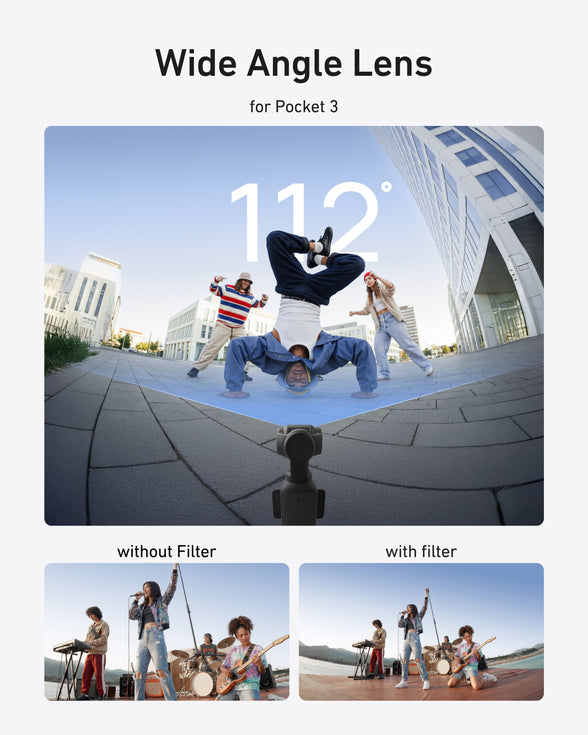 Telesin Wide-angle Lens for DJI Osmo Pocket 4/3