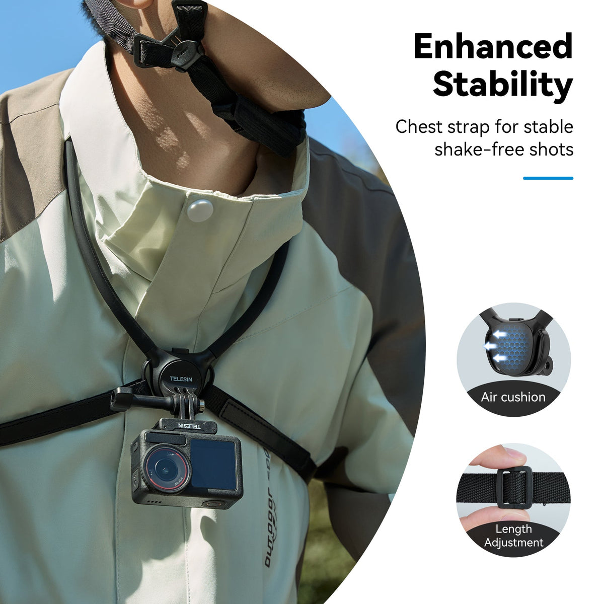 Action Control Neck Action Camera Neck Holder SE 2.0 | TELESIN POV Body Mount – telesinstore
