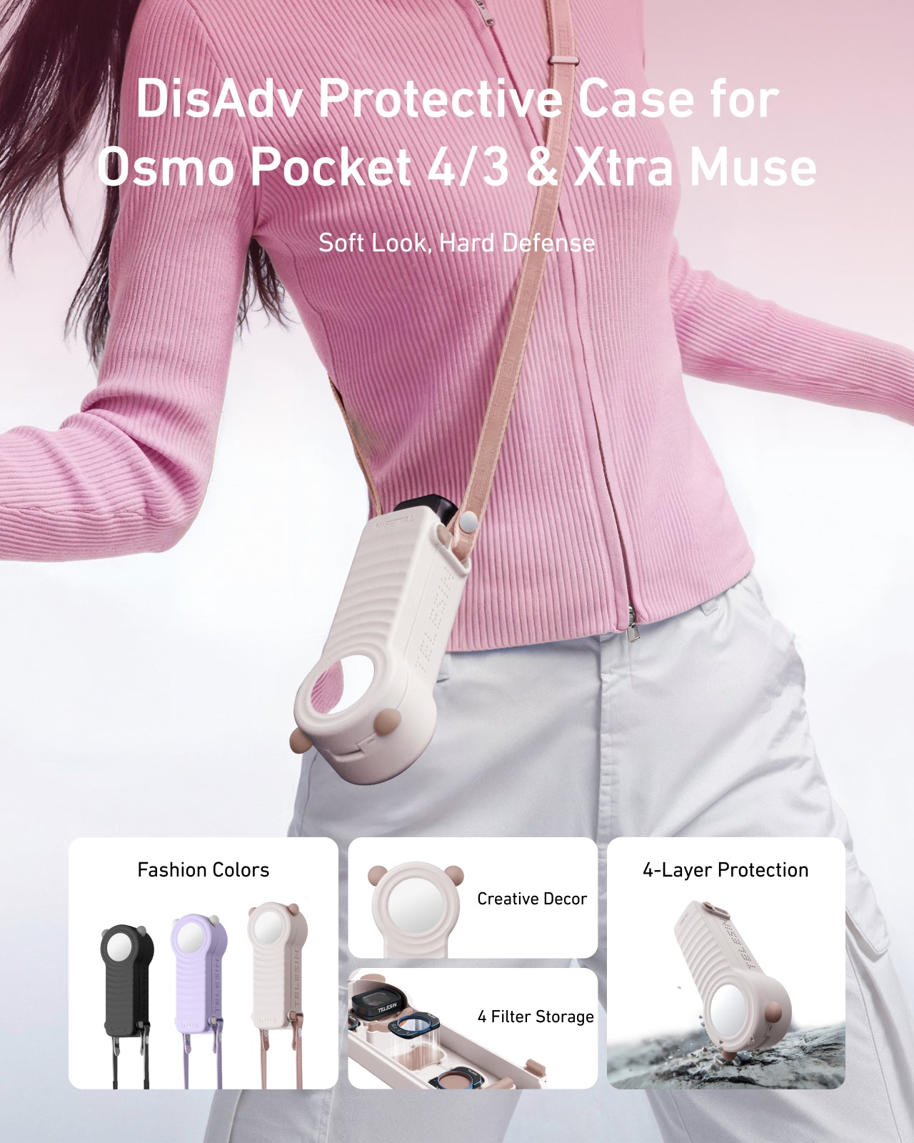 Telesin DisAdv Case for DJI Osmo Pocket 4