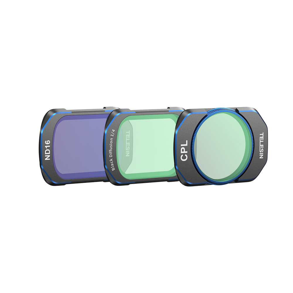 Telesin CPL+ ND16+ 1/4 Black Mist Filter Kit For DJI Osmo Pocket 4/3