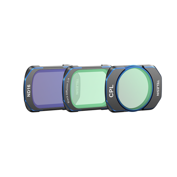 Telesin CPL+ ND16+ 1/4 Black Mist Filter Kit For DJI Osmo Pocket 4/3