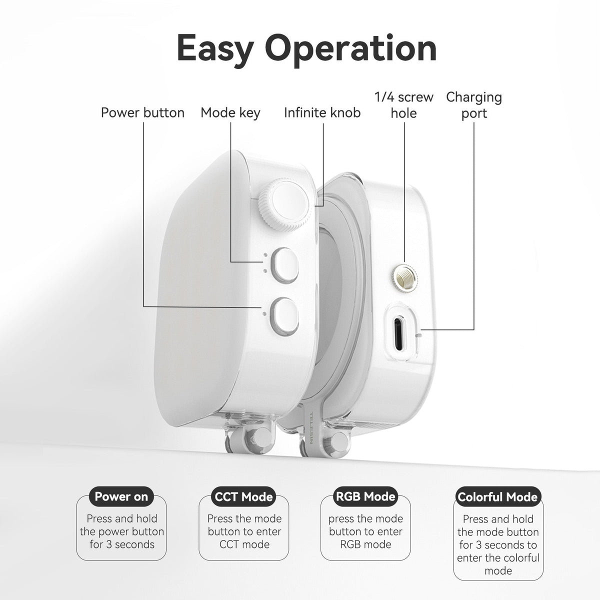 Telesin Mobile phone magnetic ice cube lamp telesinstore