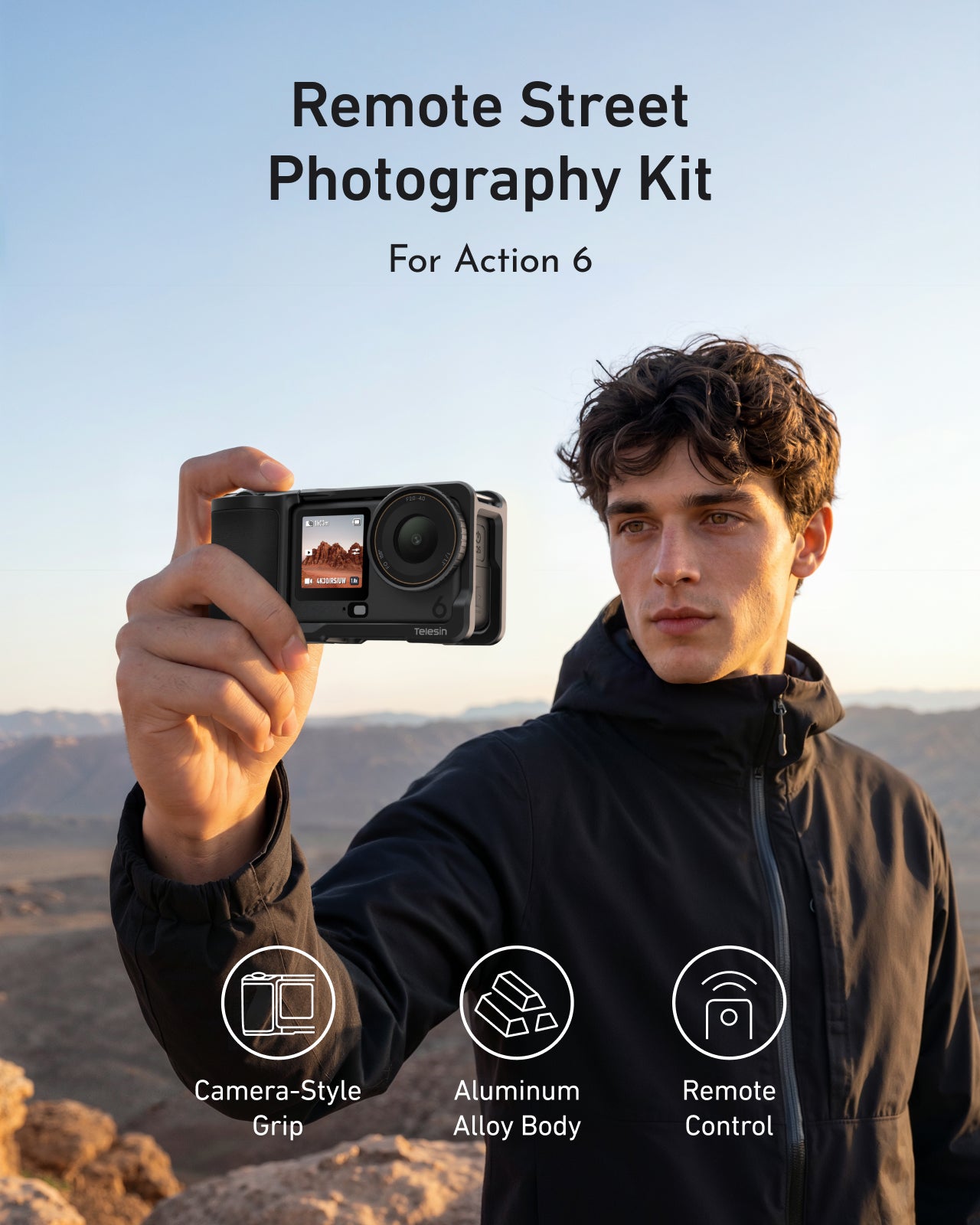 Telesin Remote Street Photography Kit For Action 6