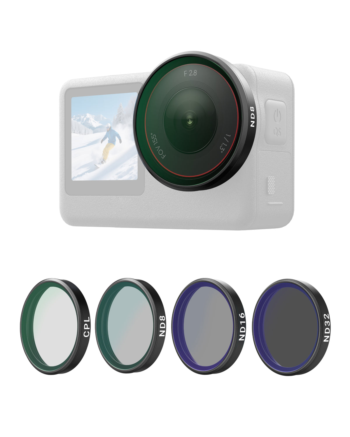Filter-Kits (CPL/ND8/16/32) für DJI Osmo Action 6