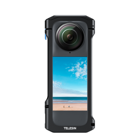 Gaiola de expansão Telesin Full Metal para Insta360 X4