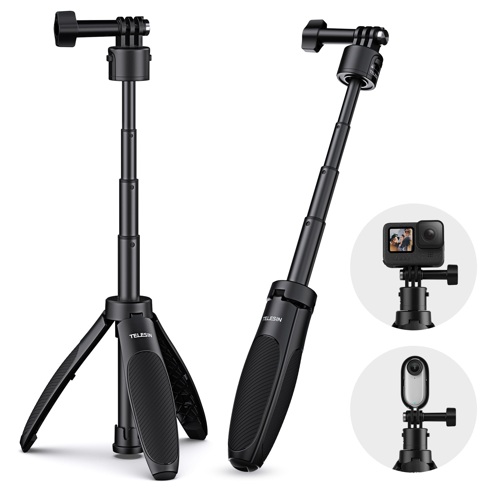 Telesin Mini Quick Release Selfie Stick telesinstore