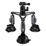 TELESIN Three-Arm Suction Mount
