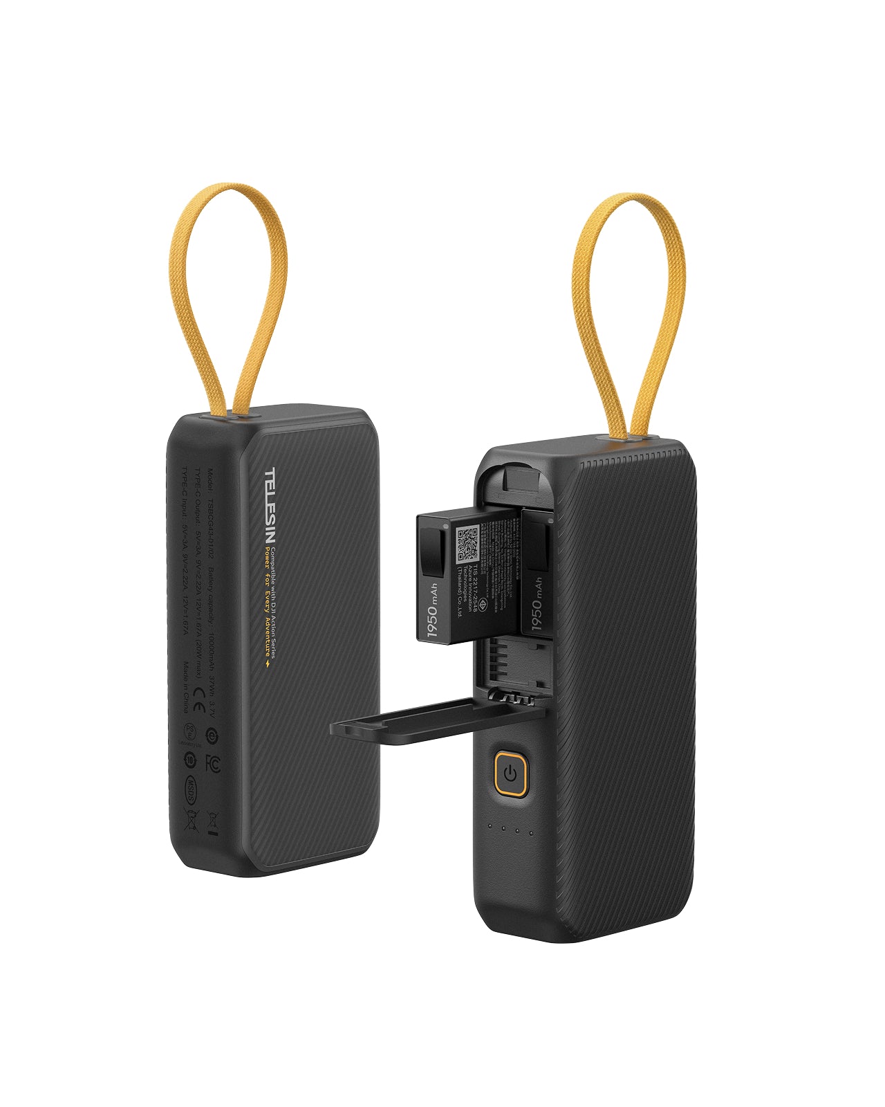 Telesin Portable Power Battery for Action 6/5 Pro/4/3/Osmo 360 & Smartphones