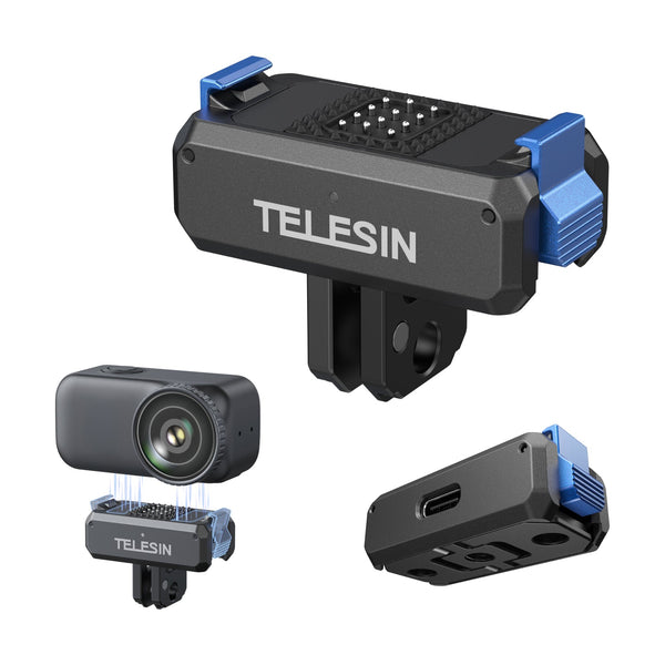 TELESIN Magnetic Quick-Release Charging Adapter Mount for DJI Osmo Nano telesinstore