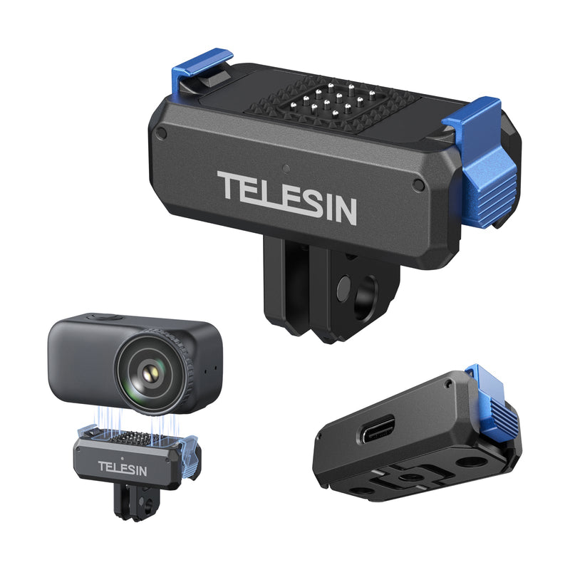 TELESIN Magnetic Quick-Release Charging Adapter Mount for DJI Osmo Nano telesinstore