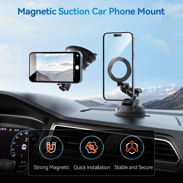 Magnetic Suction Car Phone Mount telesinstore
