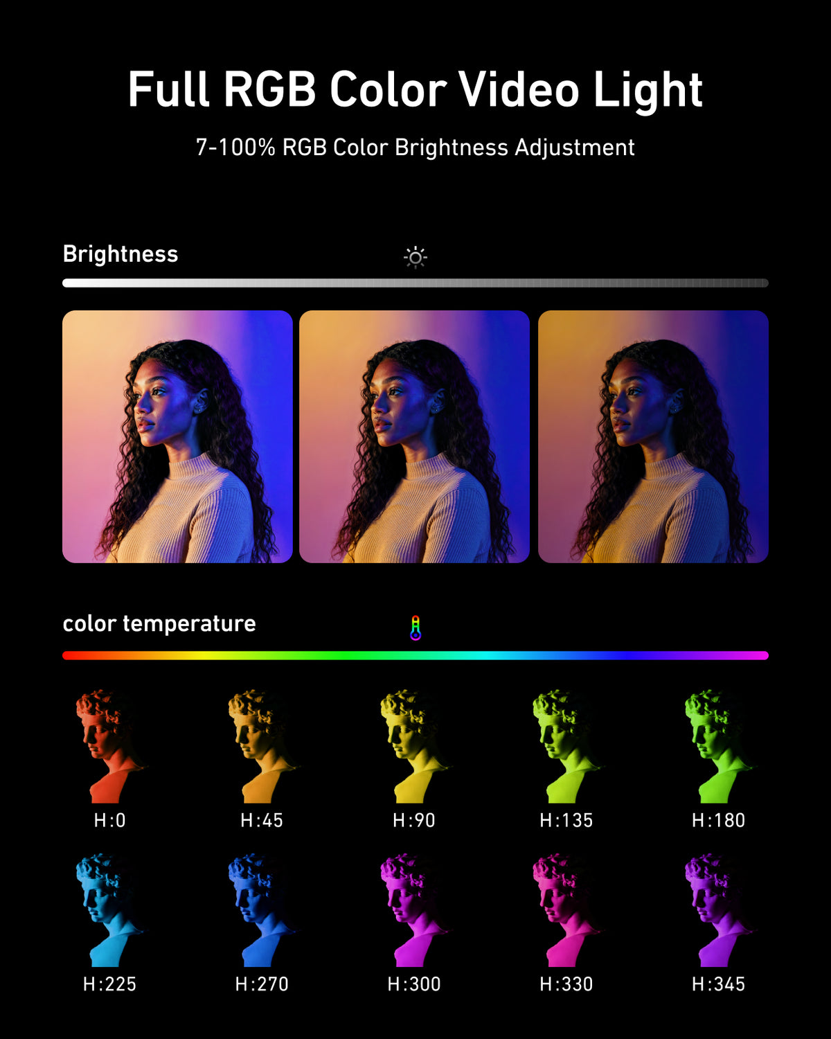TELESIN Magnetisches RGB-Videolicht