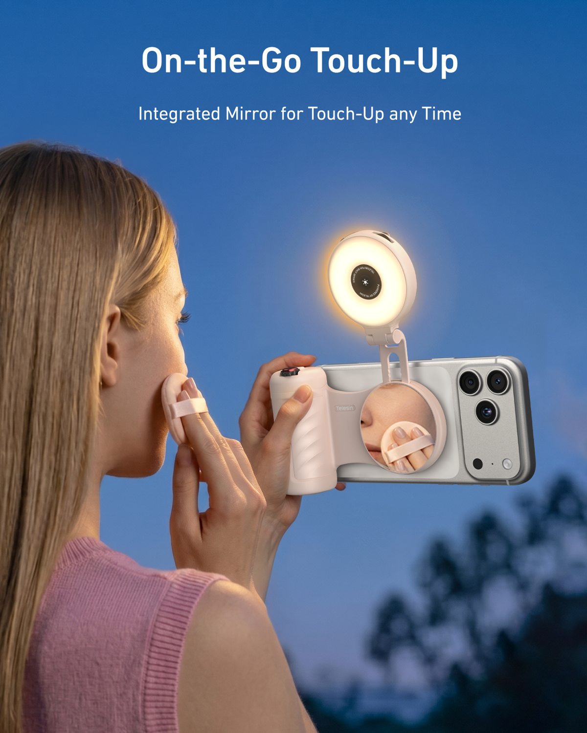 Telesin Fun Shot Grip with Fill Light