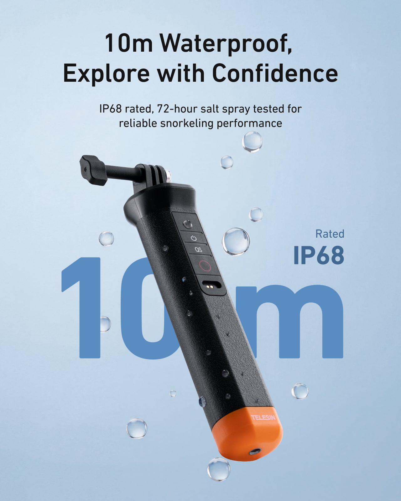 Telesin Floating Bluetooth Remote Handle for Action 6/5 Pro/4