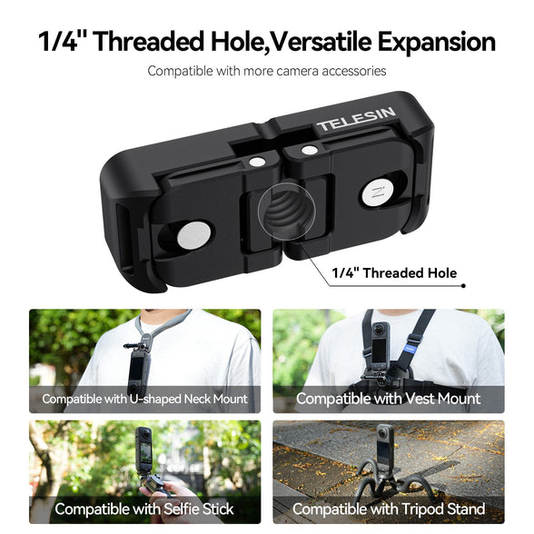 Telesin Dual Mount Adapter For Insta360 X4 telesinstore