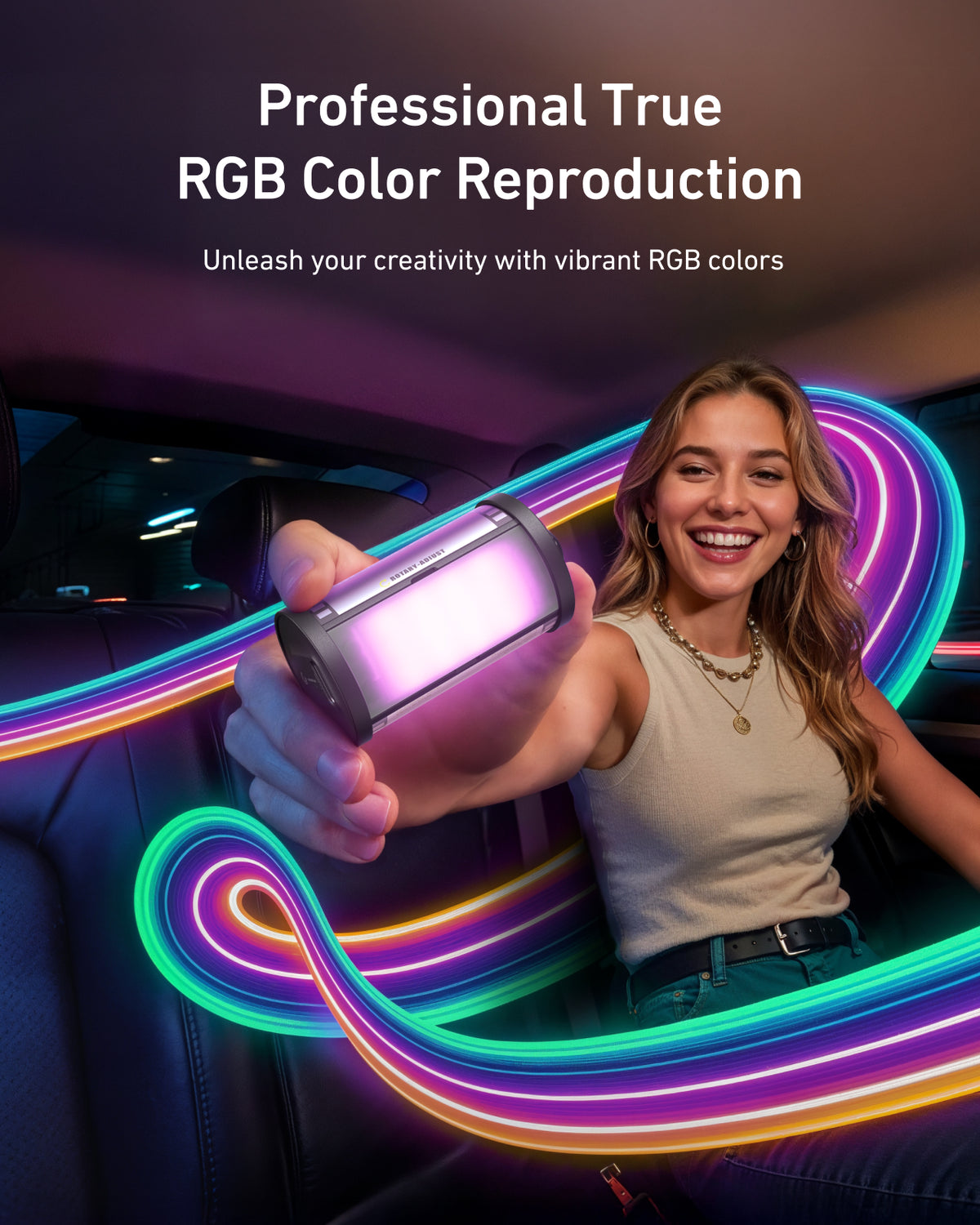 TELESIN Magnetisches RGB-Videolicht