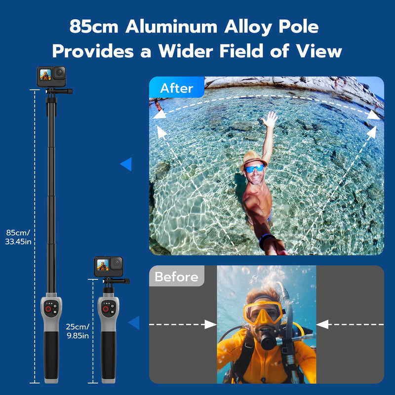 TELESIN underwater remote control selfie stick telesinstore