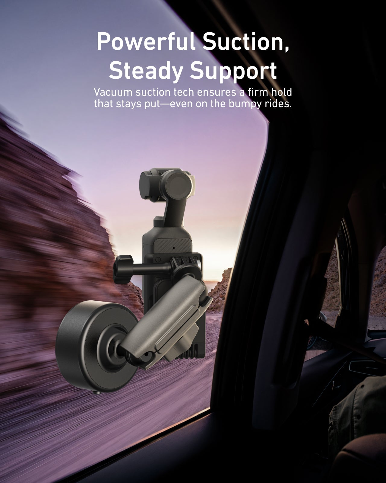 Electric suction cup mount for pocket 3 telesinstore