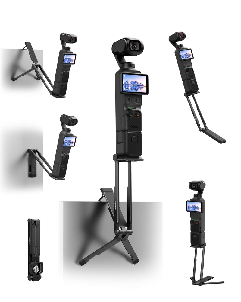 TELESIN Drehbarer, verstellbarer Selfie-Stick mit Stativ