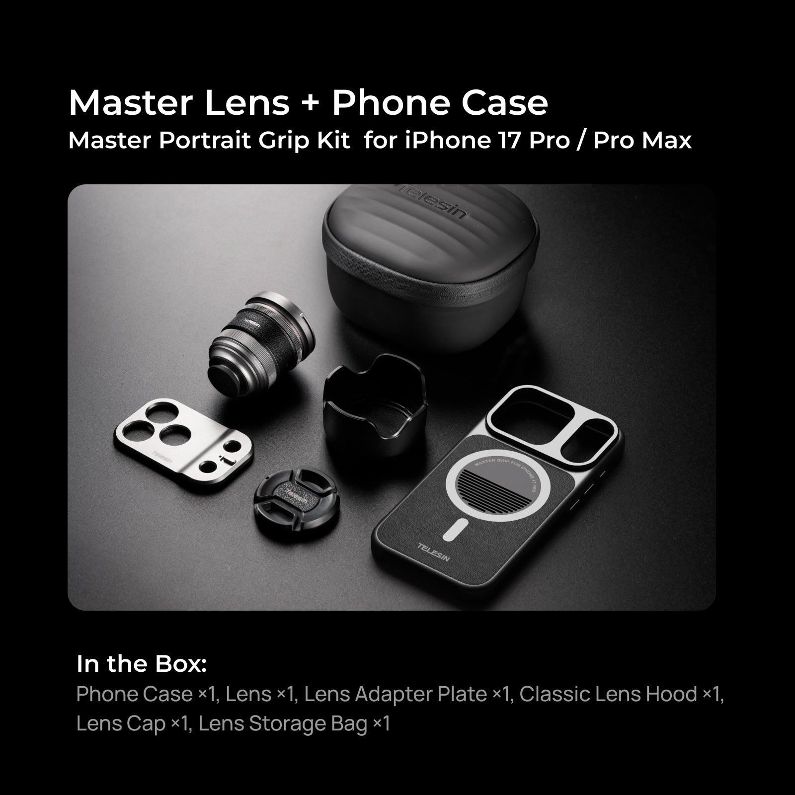 Telesin Master Portrait Grip Kit for iPhone 17 Pro / Pro Max
