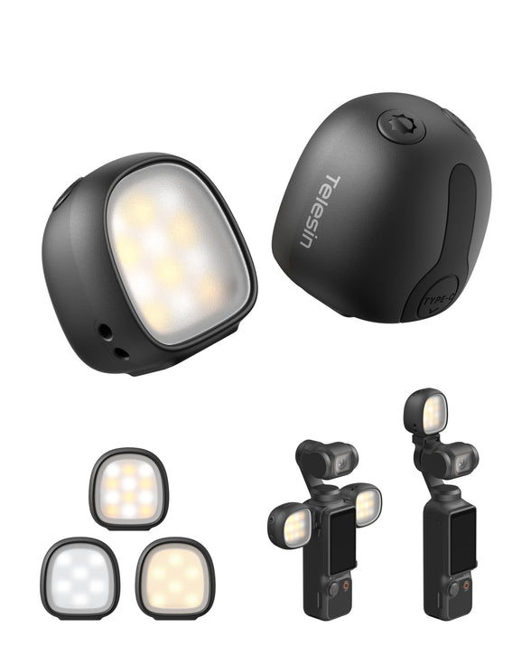 Telesin Dual Mini Fill Light Set for DJI Osmo Pocket 4/4P
