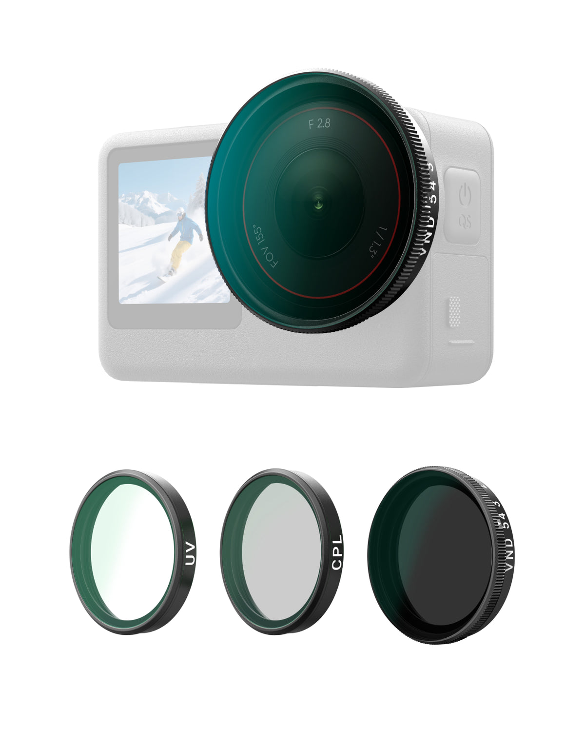Filter-Kits (CPL/ND8/16/32) für DJI Osmo Action 6