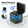 Charging Case with 2 Batteries  for Hero 9-12 TELESIN
