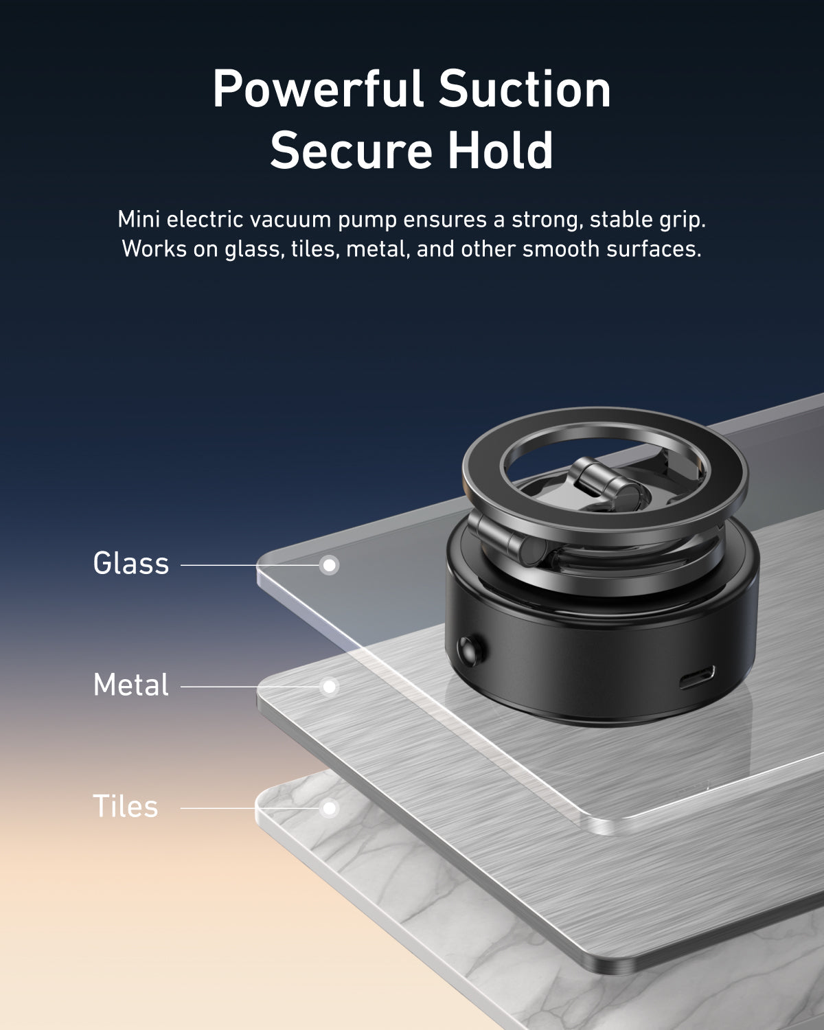 Telesin Magnetic Electric Suction Cup telesinstore