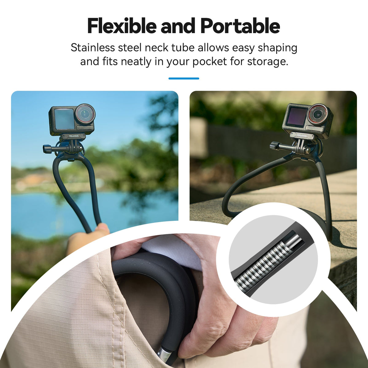 TELESIN Action Camera Neck Holder SE 2.0 telesinstore