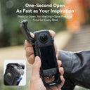 Telesin Full Metal Expansion Cage For Insta360 X4 telesinstore