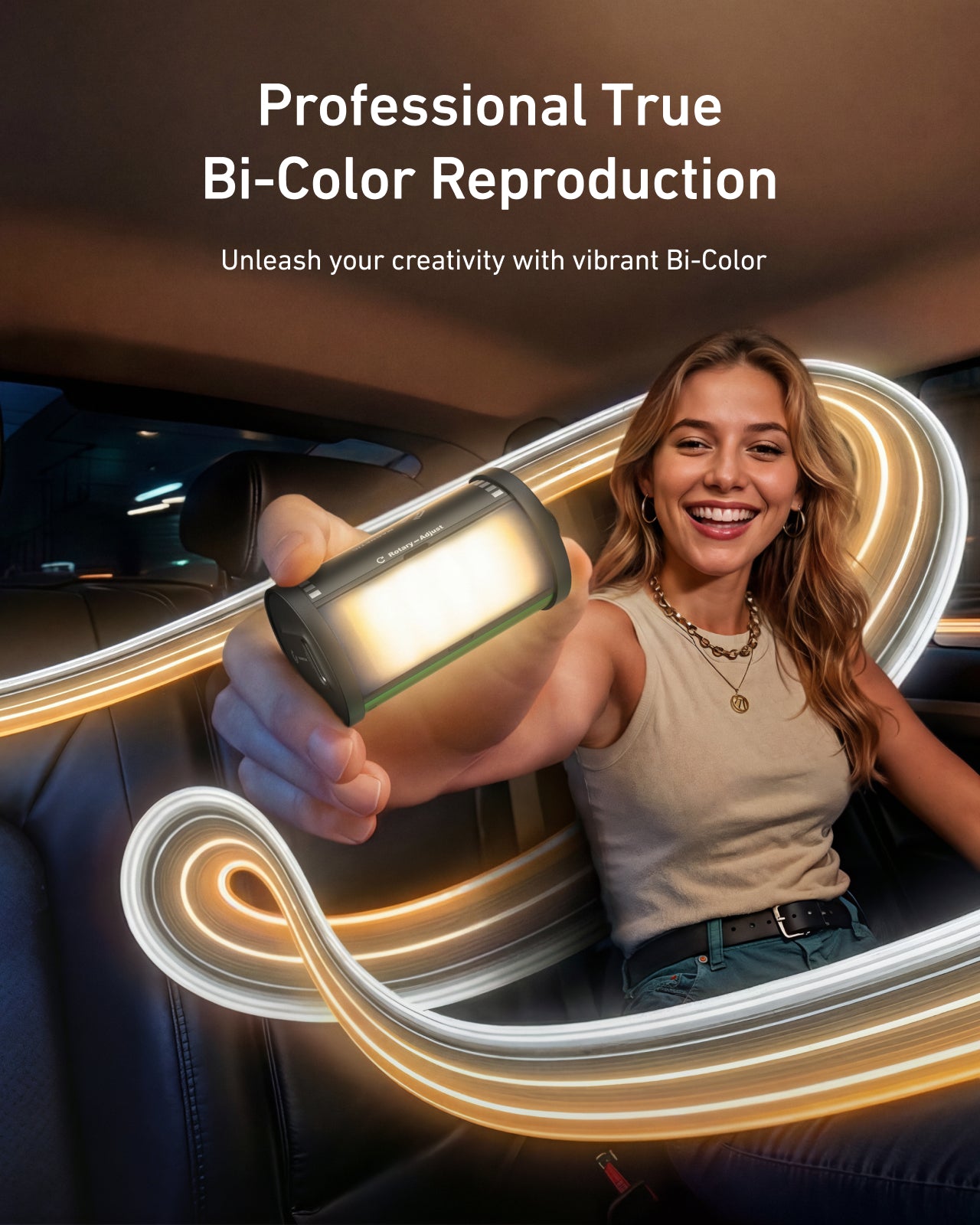 TELESIN Bi-Color LED Video Light
