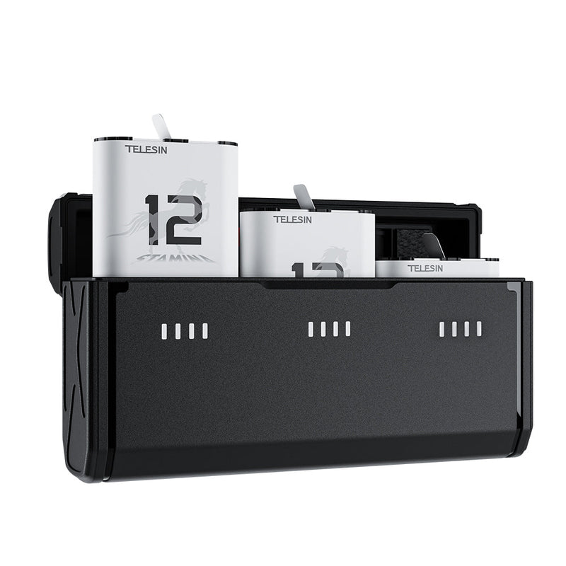 TELESIN Pocket Multifunctional Storage Charging Box for GoPro 9/10/11/12 TELESIN