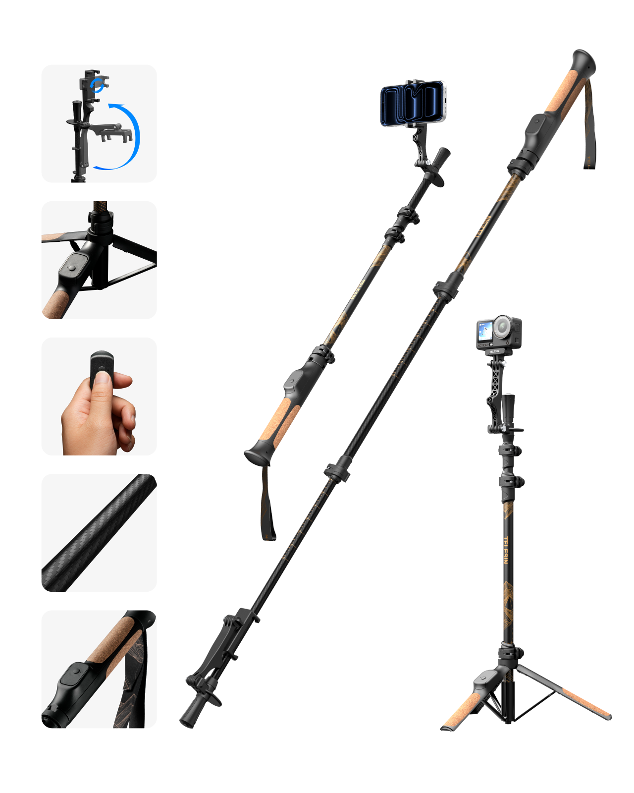 Telesin TrekShot Selfie Stick