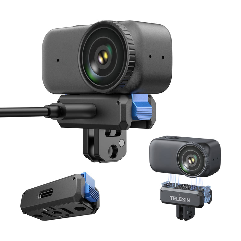 TELESIN Magnetic Quick-Release Charging Adapter Mount for DJI Osmo Nano telesinstore