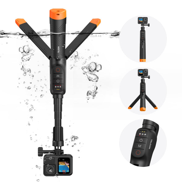 TELESIN Bluetooth Underwater Selfie Stick Tripod for GoPro telesinstore