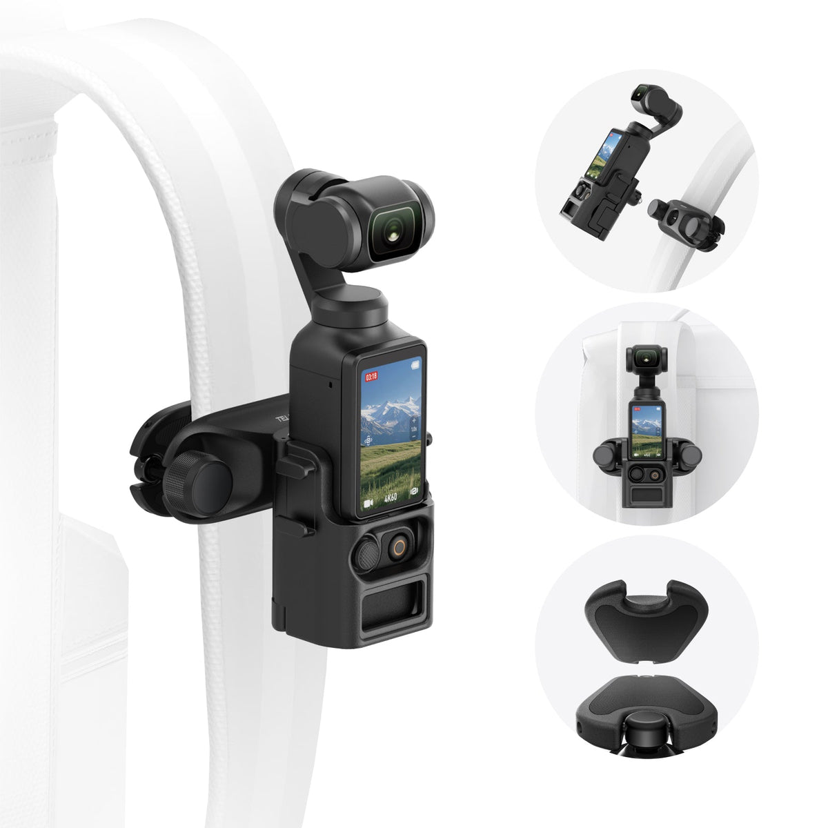 Telesin For Pocket3 Quick-release Backpack Mount telesinstore