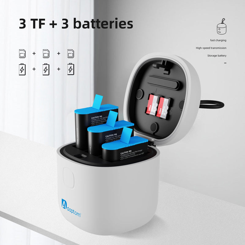 AllinBox Portable Storage Charger for GoPro Battery 9-12 telesinstore