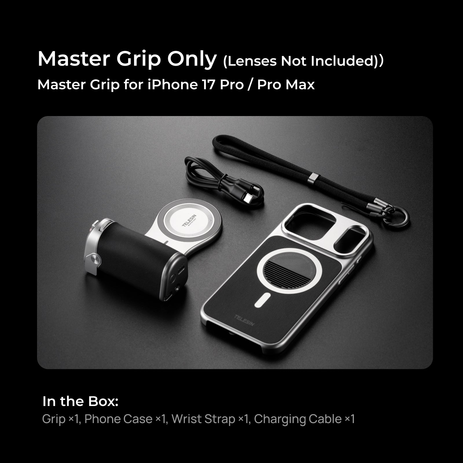 Telesin Master Portrait Grip Kit for iPhone 17 Pro / Pro Max