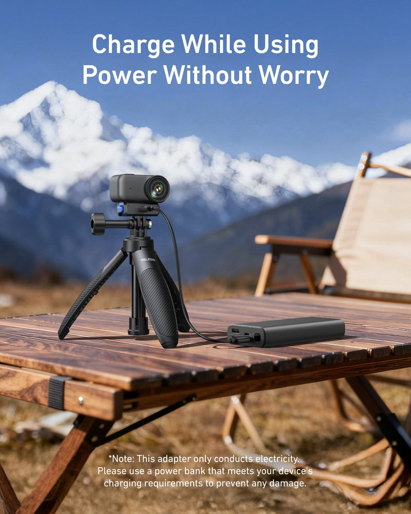 TELESIN Magnetic Quick-Release Charging Adapter Mount for DJI Osmo Nano telesinstore