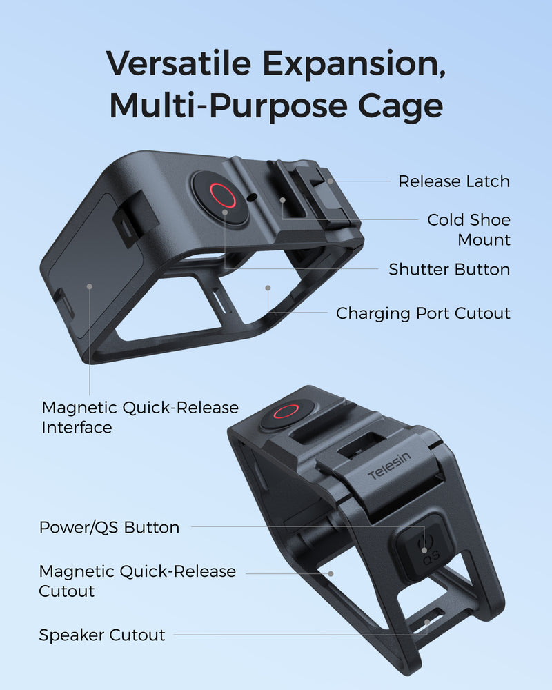 Telesin Plastic Cage for DJI Osmo Action 6